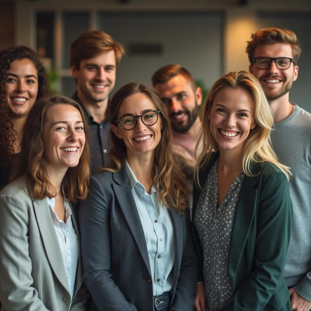 Equipo celebrando el éxito de un proyecto