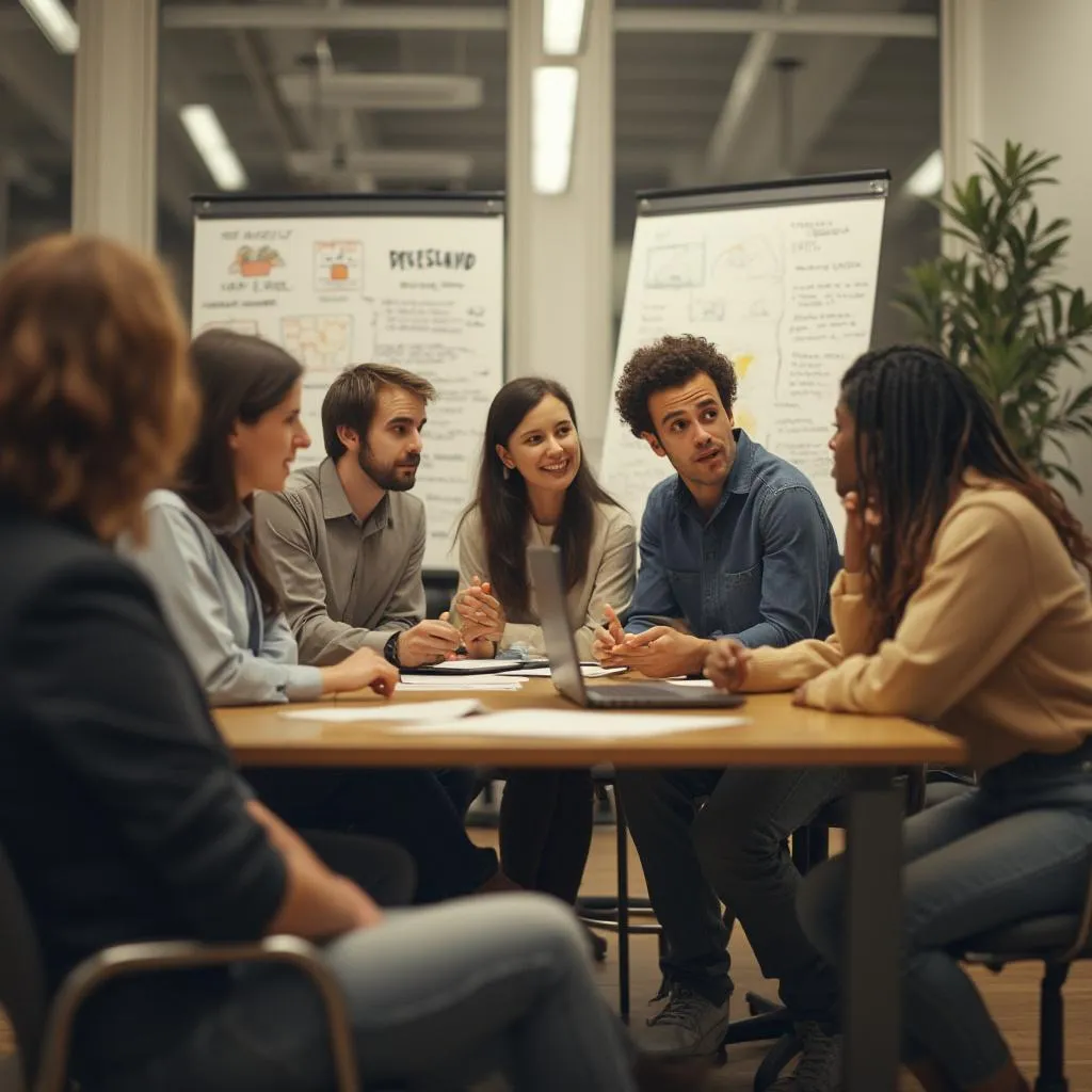 Equipo fundador de ConsultoríaPro en una sesión de planificación